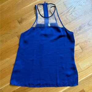 Helmut Lang for Intermix Blue Square Neckline Sleeveless Top